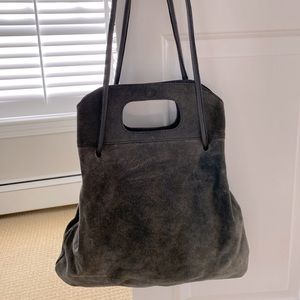 Free People Grey Suede tote